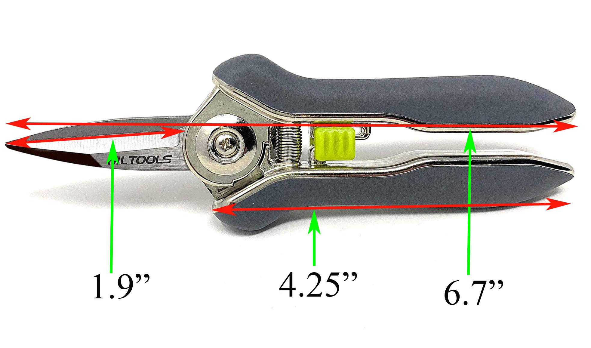 Snapklik.com : Straight Blade Bypass Pruning Shears Compact Heavy Duty ...
