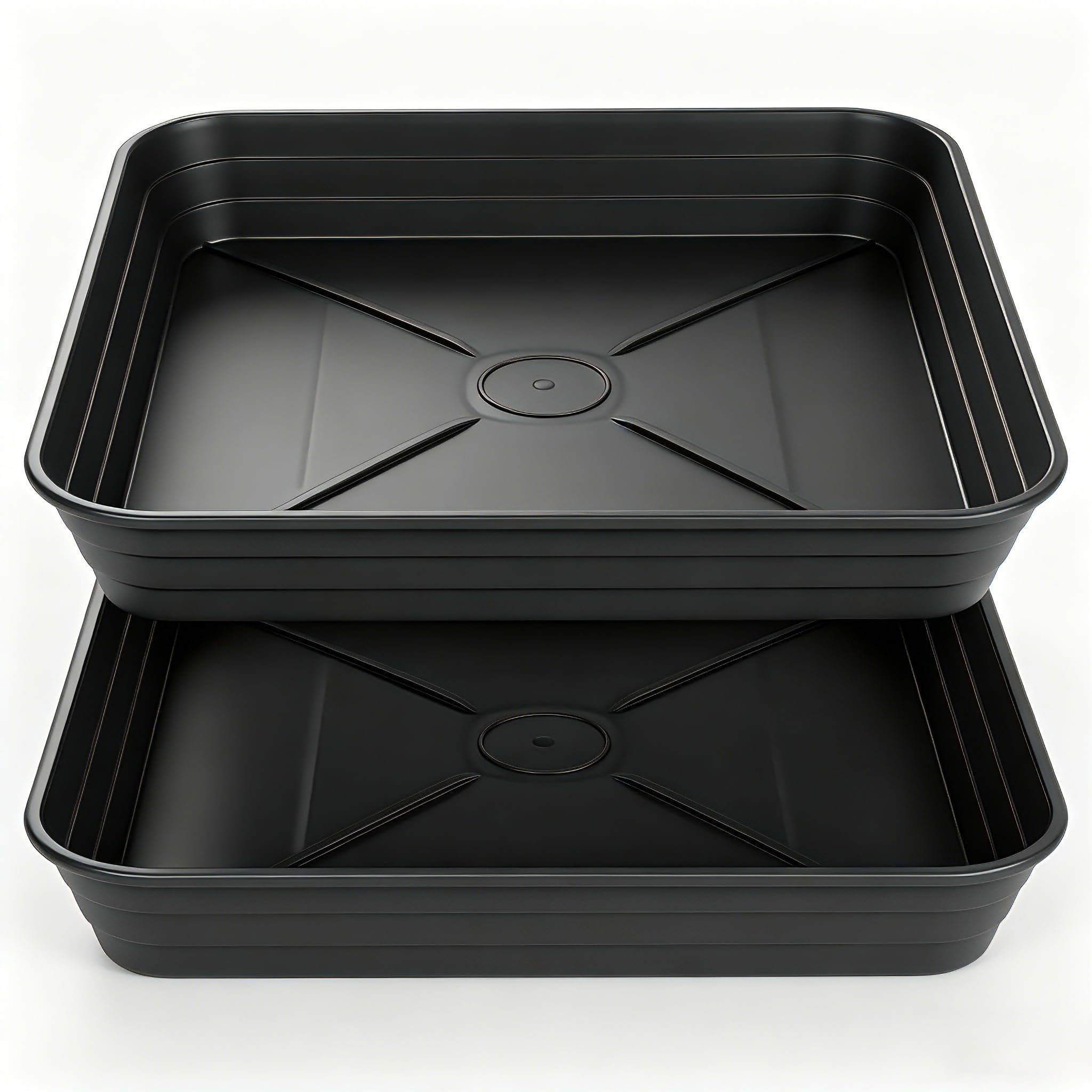 2 Pack Square Plant Saucer Tray 12 inch
