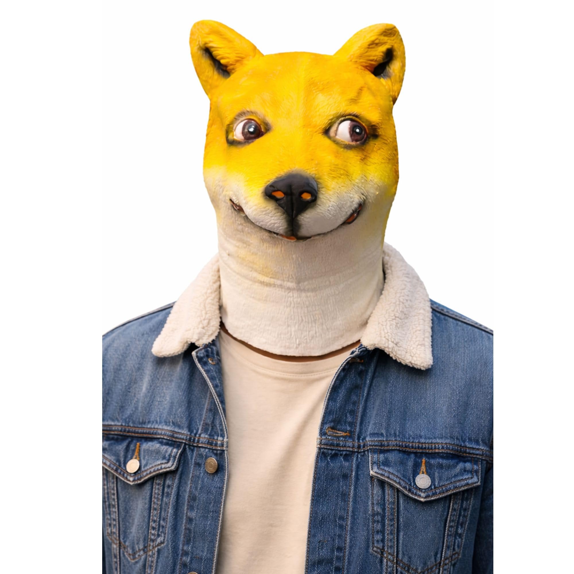 Active Star Animal Full Head Masks, Adults Realistic Latex Husky Dog Monkey Donkey Eagle Horse Funny Scary Fancy Dress Costume Accessory For Halloween Party Cosplay, (Dog Mask) โ image 1