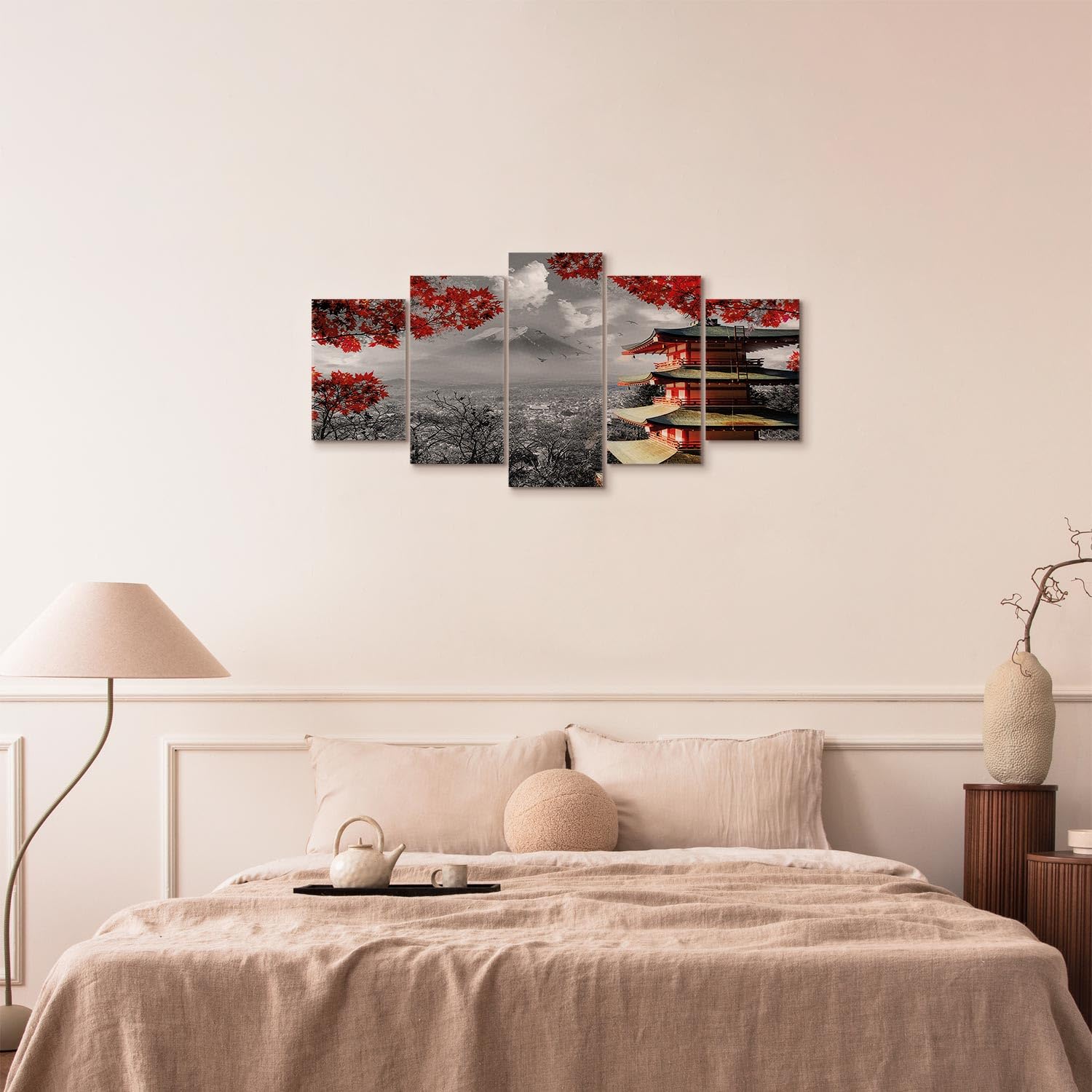 Tableau Acoustique 200x100 Cm 5 Parties - Panneau Insonorisant Décoratif Pour Mur, Bureau, Chambre - 6