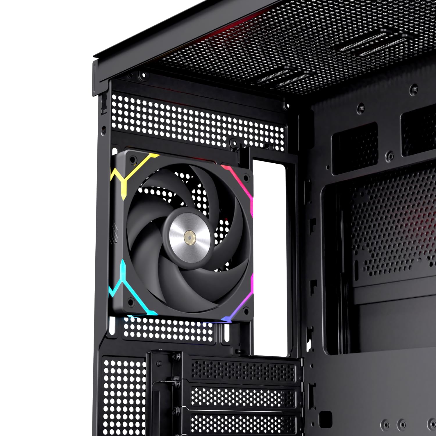 Pulse P800 RGB Caja de PC para Gaming, Soporte para 13 Ventiladores de 120mm, Refrigeración Líquida hasta 360mm, Panel Lateral de Vidrio (RGB Negro)