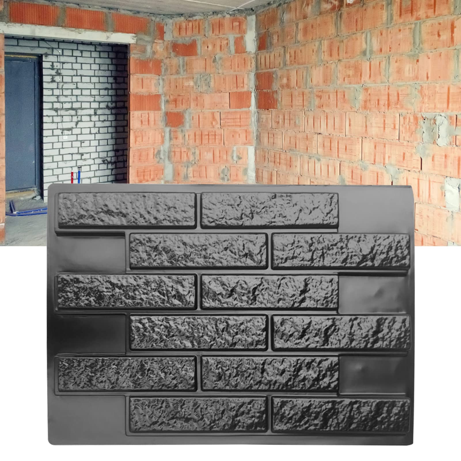 Stampo per Calcestruzzo in Gesso, Stampo per Impiallacciatura in Pietra di Mattoni, Stampi Riutilizzabili per Pavimentazioni in Cemento per Patio, Stampi per Lastricati in Cemento per Pareti