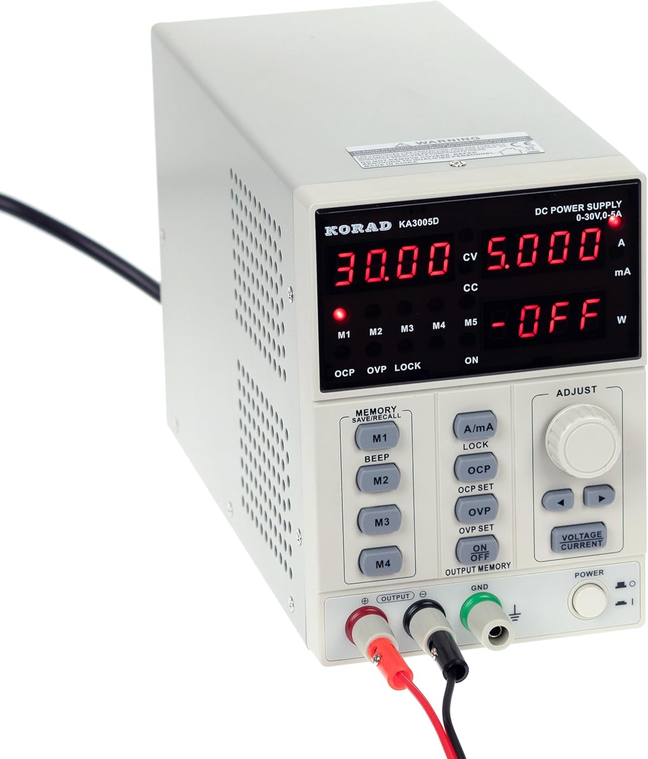 KORAD KA3005D – Precision Variable Adjustable 30V, 5A DC Linear Power Supply Digital Regulated Lab Grade… KORAD KA3005D – Precision Variable Adjustable 30V, 5A DC Linear Power Supply Digital Regulated Lab Grade…