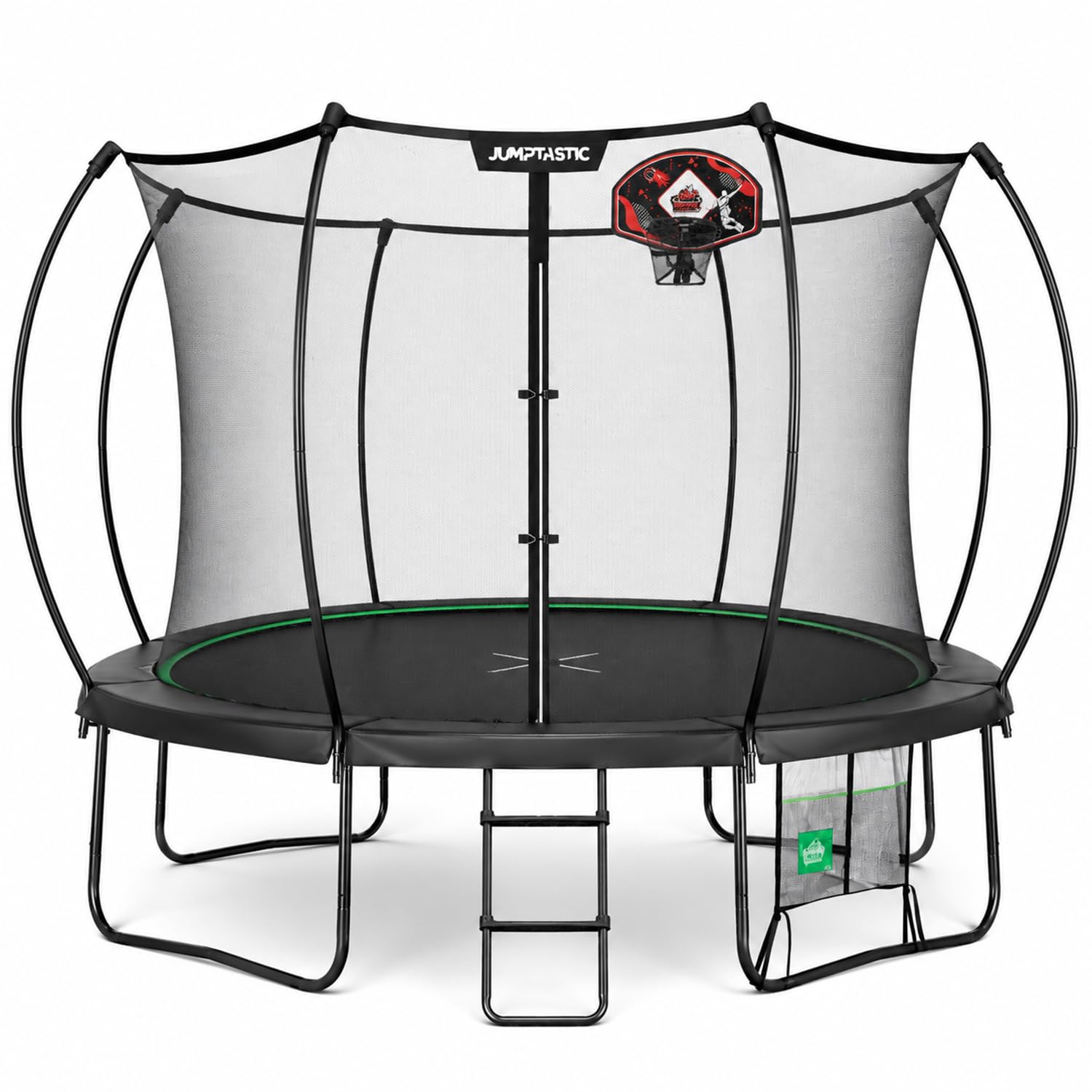 Photo 1 of 12FT Trampoline with Net, Includes Basketball Hoop, Ladder & Anchor Kit