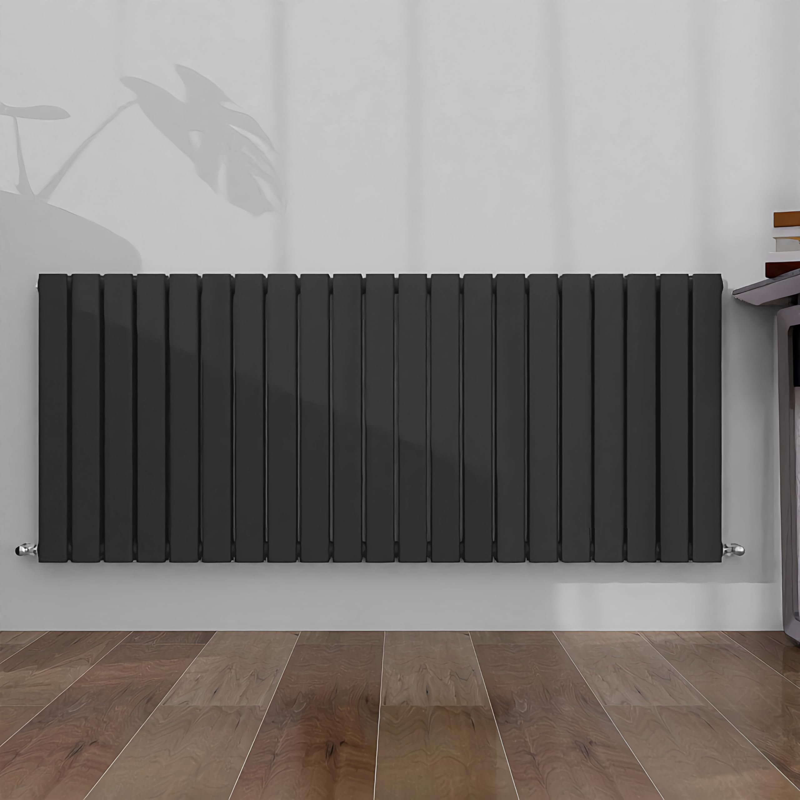 Sline Sanitary Anthracite 600X1428mm Horizontal Radiator Double Modern Flat Panel Central Heating Radiator
