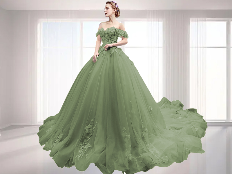 Watch Sage Green Quinceanera Dress on Amazon Live