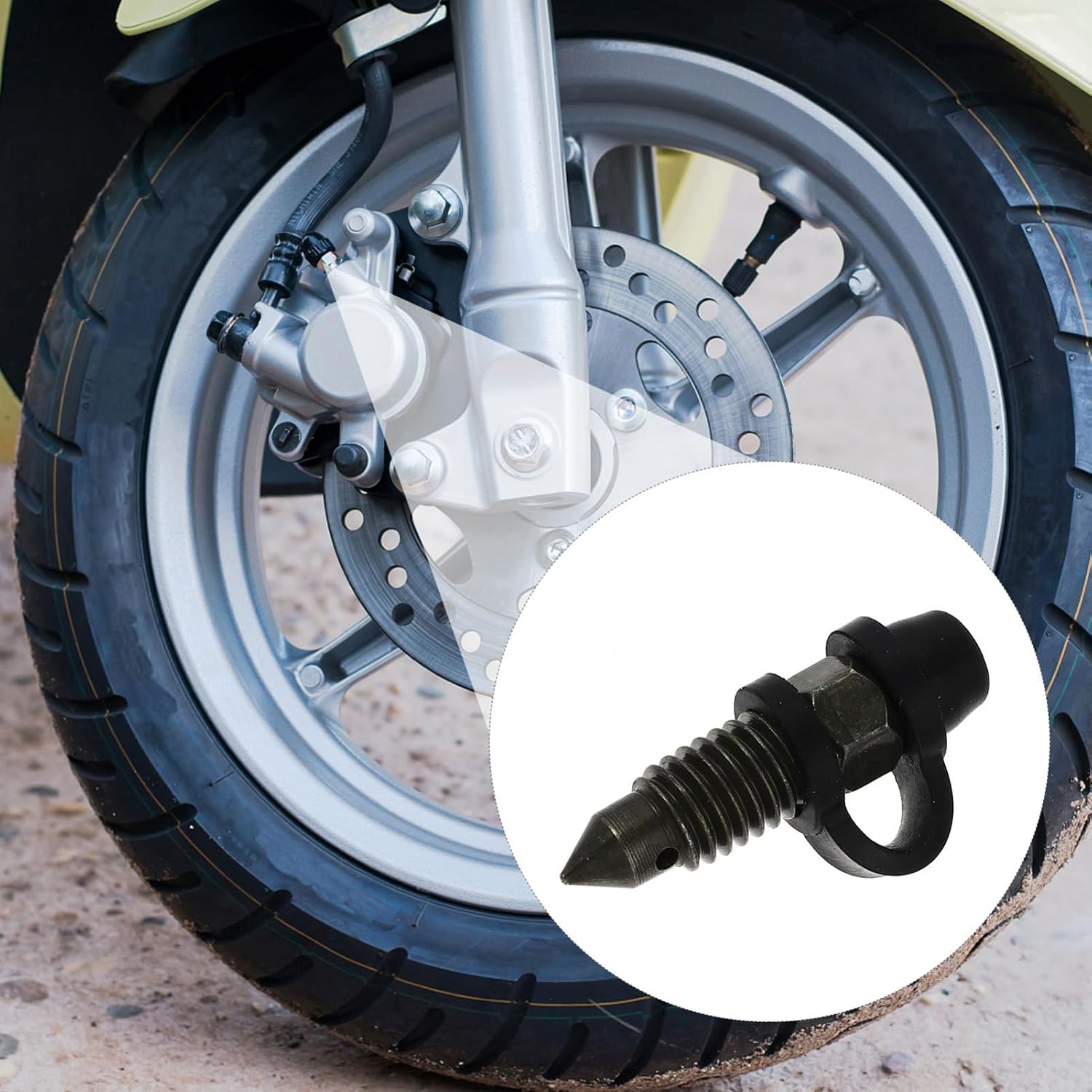 4sets Motorcycle Brake Master Caliper Bleed Screw Bolt Dust Covers Steel Plastic Motorcycle Accessories