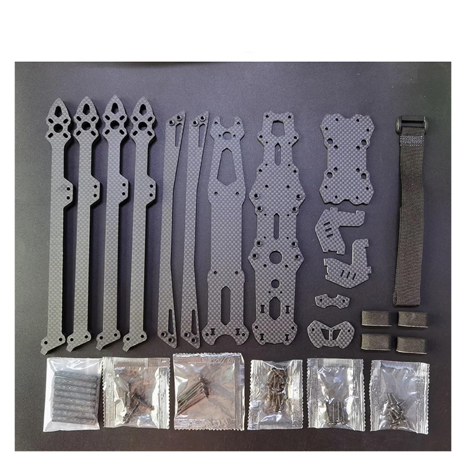 Compatible conMAK4 V2 MARK4 FPV Drone Frame KIT 8/9/10 pulgadas 367/387/427 mm Fibra de carbono Compatible con RC FPV Freestyle Drone de carreras de largo alcance Quadcopter (Color : MARK4 V2 10inch