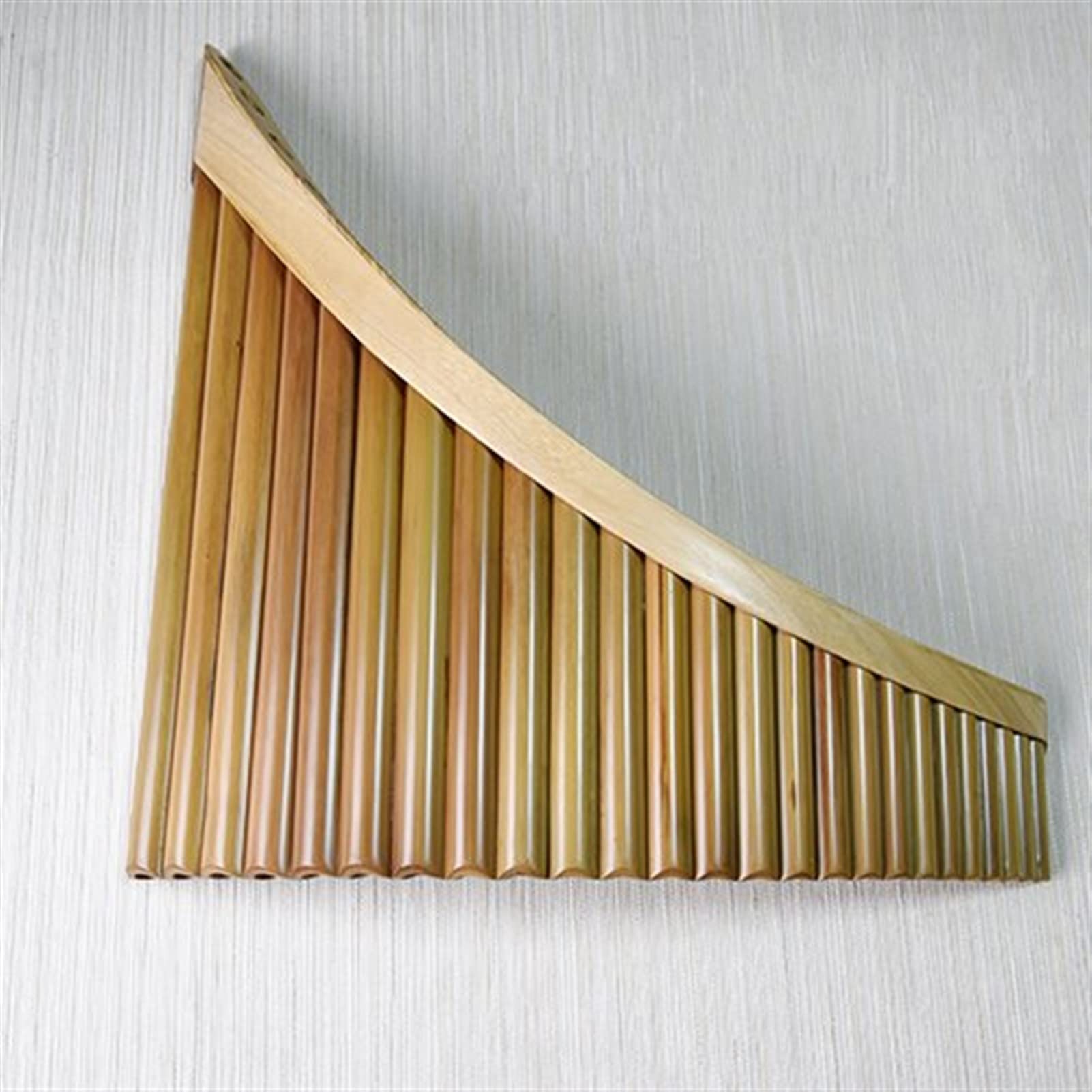 TSTS Panflöte Instrument 22-Rohr- / 25-Rohr-Bambus-Pan-Flöte-Musikinstrument G/C-Taste Für Anfänger (Color : 22 Tube C for Left)