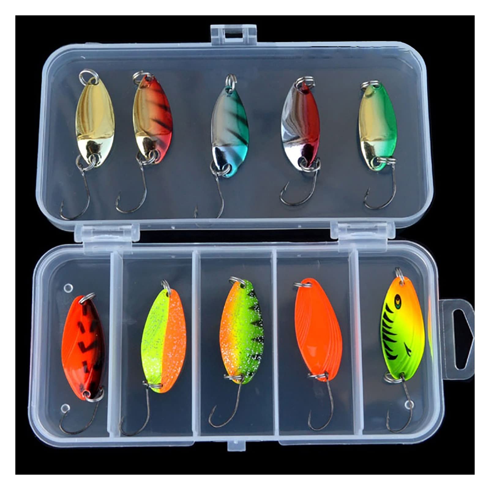 Señuelos de Pesca Conjunto de cebo con lentejuelas de lentejuelas cebos de metal cebo pesquero señuelo triple ganchos artificial cebo pica pesca tackle 1 0PCS Cebos Artificiales ( Color : B )