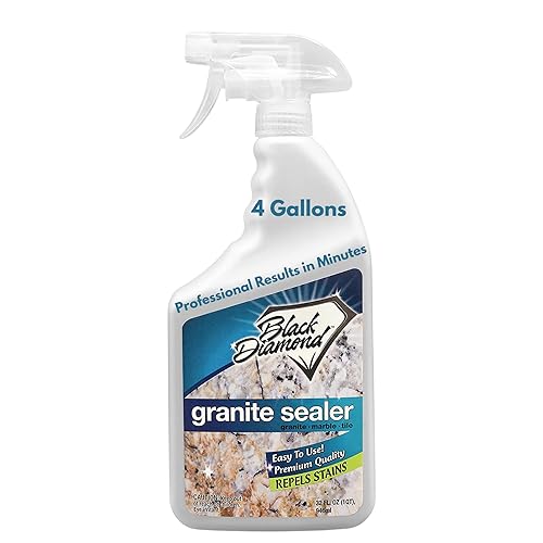 Sellador de granito Black Diamond Stoneworks Sella y protege. Sellador protector de mármol. Sellador para encimeras de granito, mármol y travertino