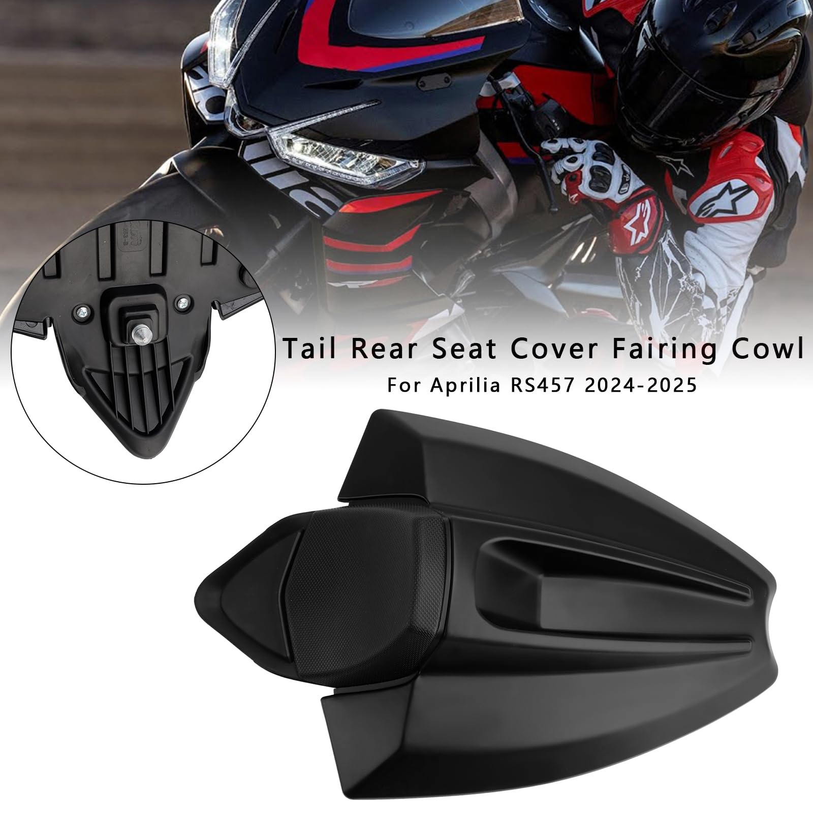 Tail Rear Seat Cover Fairing Cowl für Aprilia RS 457 2024-2025 Matt Black