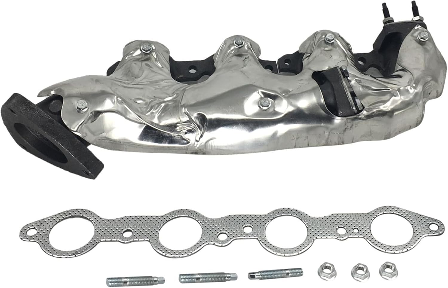 Exhaust Manifold Right Passenger Side RH Compatible with 1999-2002 Chevrolet Silverado GMC Sierra 1500 2500 3500 Compatible with 2002 Cadillac Escalade Replace for 674-525 12562236 12562333
