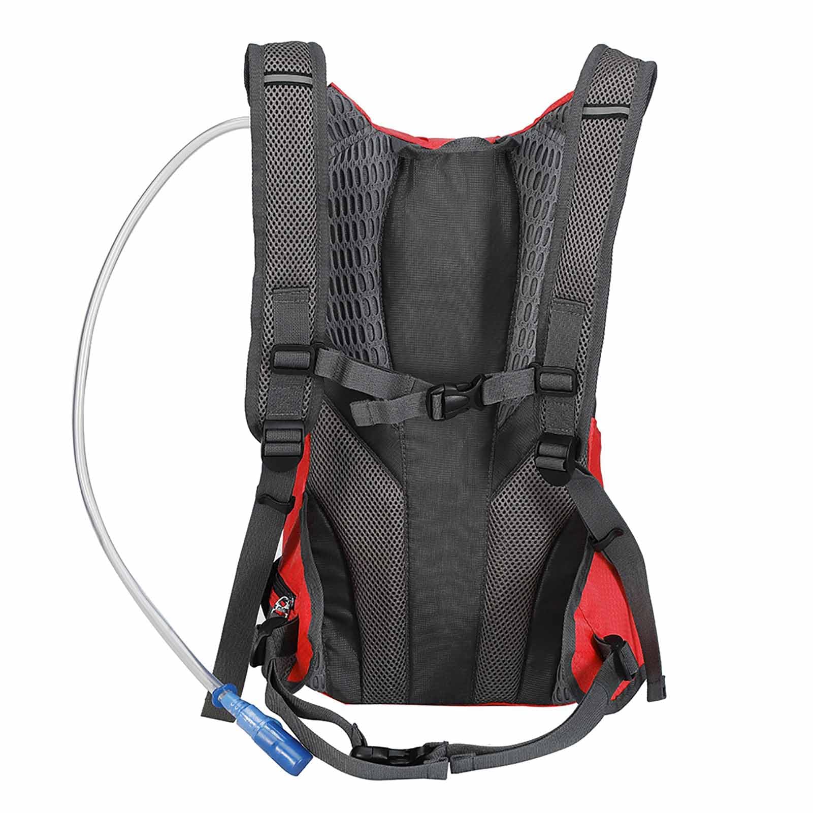 POENVFPO Mochila Solar, Bolsa de Energía Solar de Nylon Portátil con Panel Solar de 6.5W y Bolsa de Agua de 2 litros para Viajar en Ciclismo Al Aire Libre