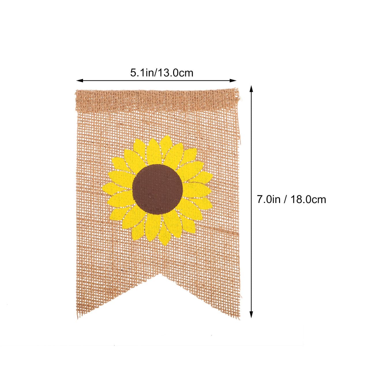 Amosfun Sommer Wimpelkette – Sonnenblumen-Motiv, Leinen, Für Hawaii-Party & Geburtstag