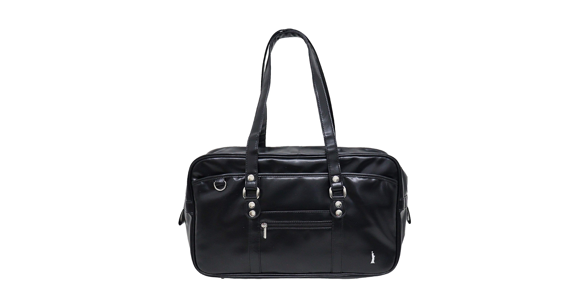 イーストボーイ スクバ 黒　新品 EASTBOY スクールバッグ イーストボーイ 合皮 女子 革 大きめ 黒