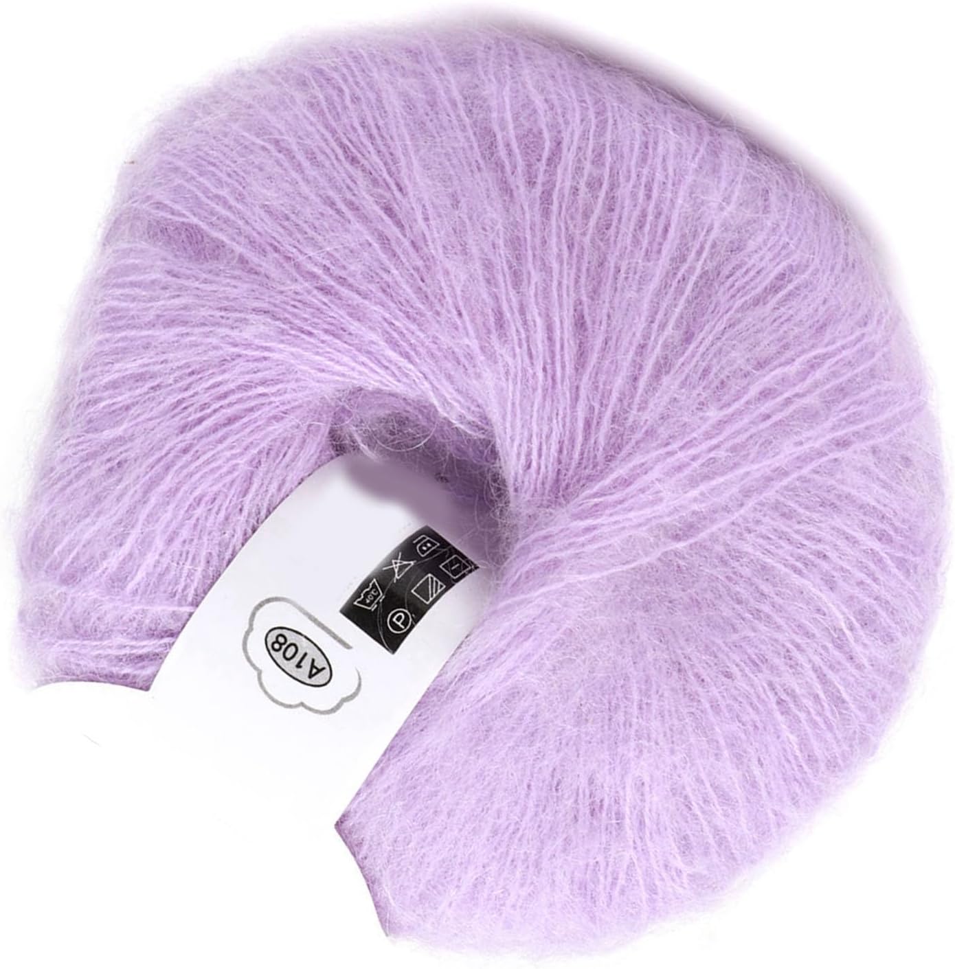 Popular Soft Mohair Pashm Knit Wool Yarn Antipilling for Weaving Seat Cushions, Shoes 7 oz. (16 Snow Green) image 2