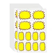 BESARME Garage Sale Stickers, Disposable Yard Sale Price Stickers 2"x 3"& 3"x 4" Removable Adhesive Price Tags for Retail Flea Market Community Events County Fairs (504 Pcs)