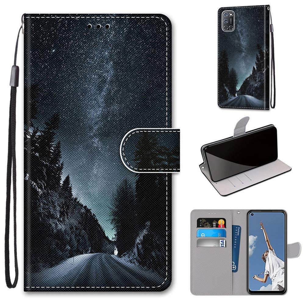 Grandoin Cover per Oppo A52/A92/A72, Premium Pelle PU Portafoglio Flip Libro Wallet Custodia per Oppo A52/A92/A72 [Protezione Completa] [Slot per Scheda] [Funzione di Supporto] (Leone