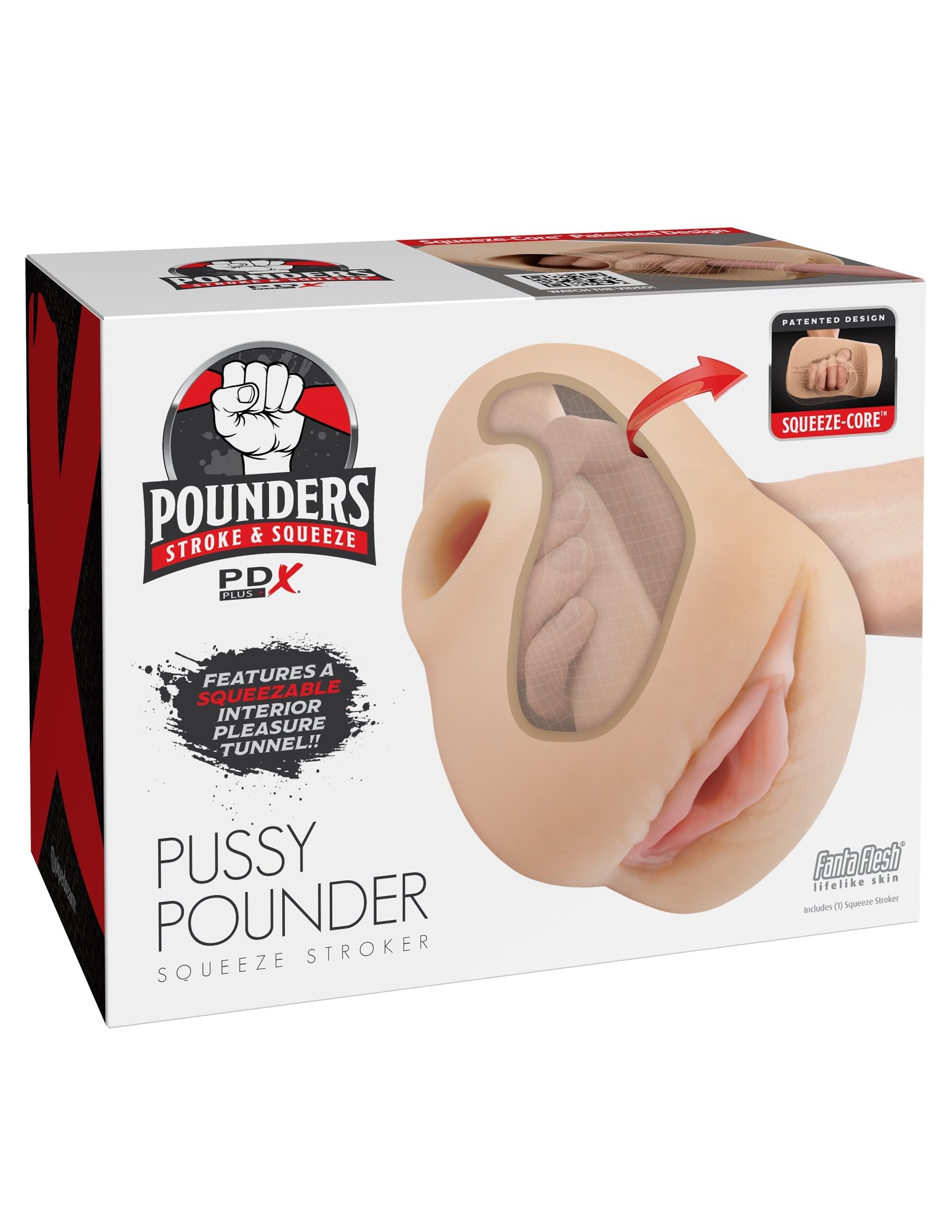 PDX Plus Pussy Pounder Squeeze Stroker Light 20.5 cm