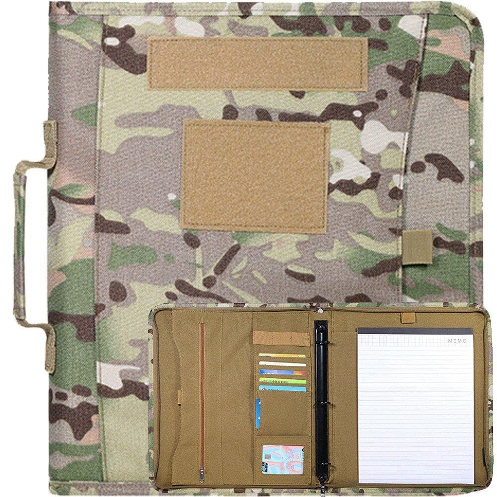 Pochette Étanche pour Bloc-Notes A4, Classeur Tactique Militaire avec Organisateur