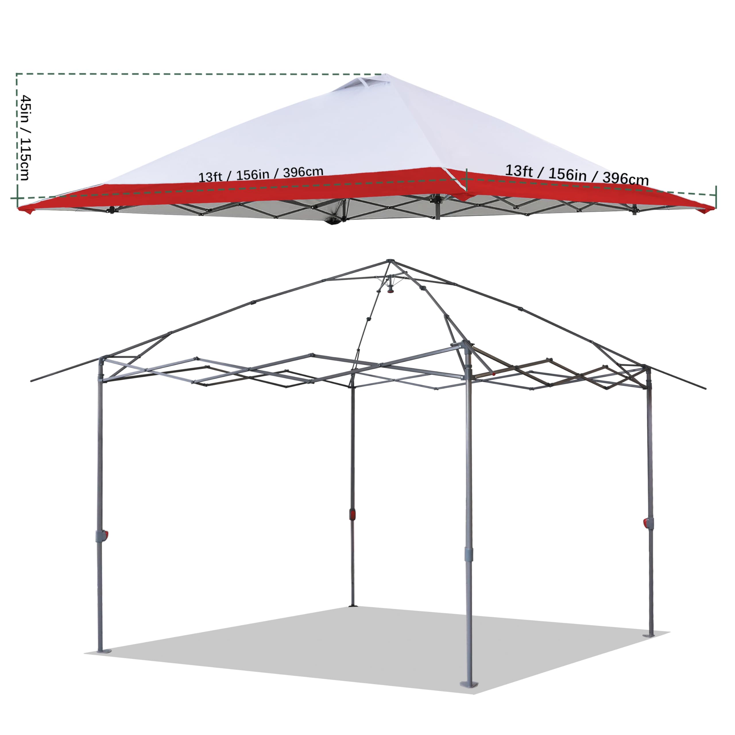 Amazon.com : JANCANOPY 13x13 Canopy Replacement Top with Air