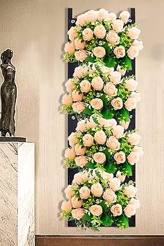 Bundera Blume Çiçeklik Bahçe Balkon Bitki Çiçek Saksı Standı Rafı Keçe Balkon Teras 4 Bölme Asılı Saksı