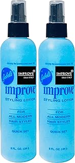 Improve Gabel’s Styling Lotion Old School Hair Spray 8oz Blue Light Hold. Pack of 2. Authentic Gabel's Direct logo in black label