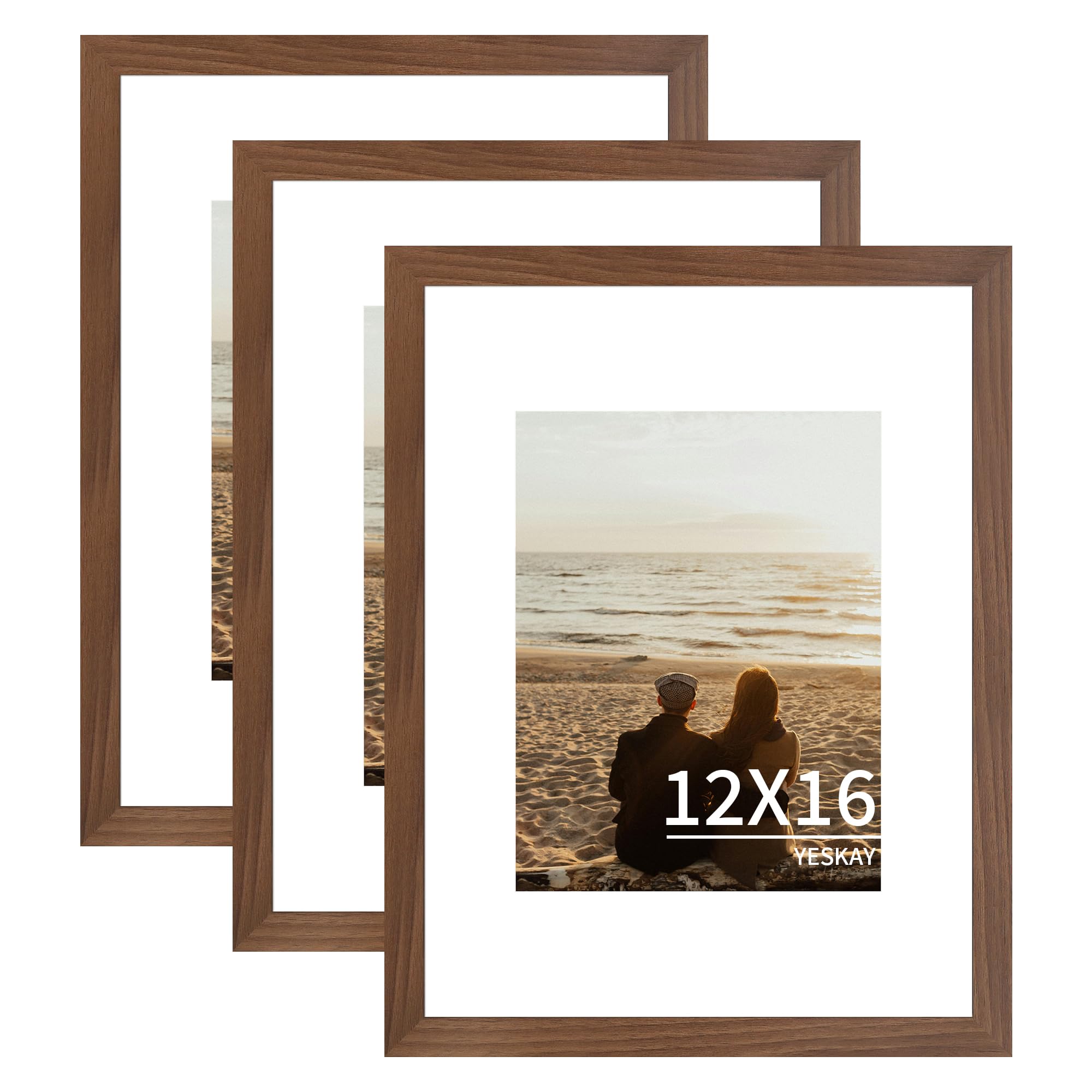 Cadre photo 30.5x40.6 cm marron pour corriger un mur vide facilement