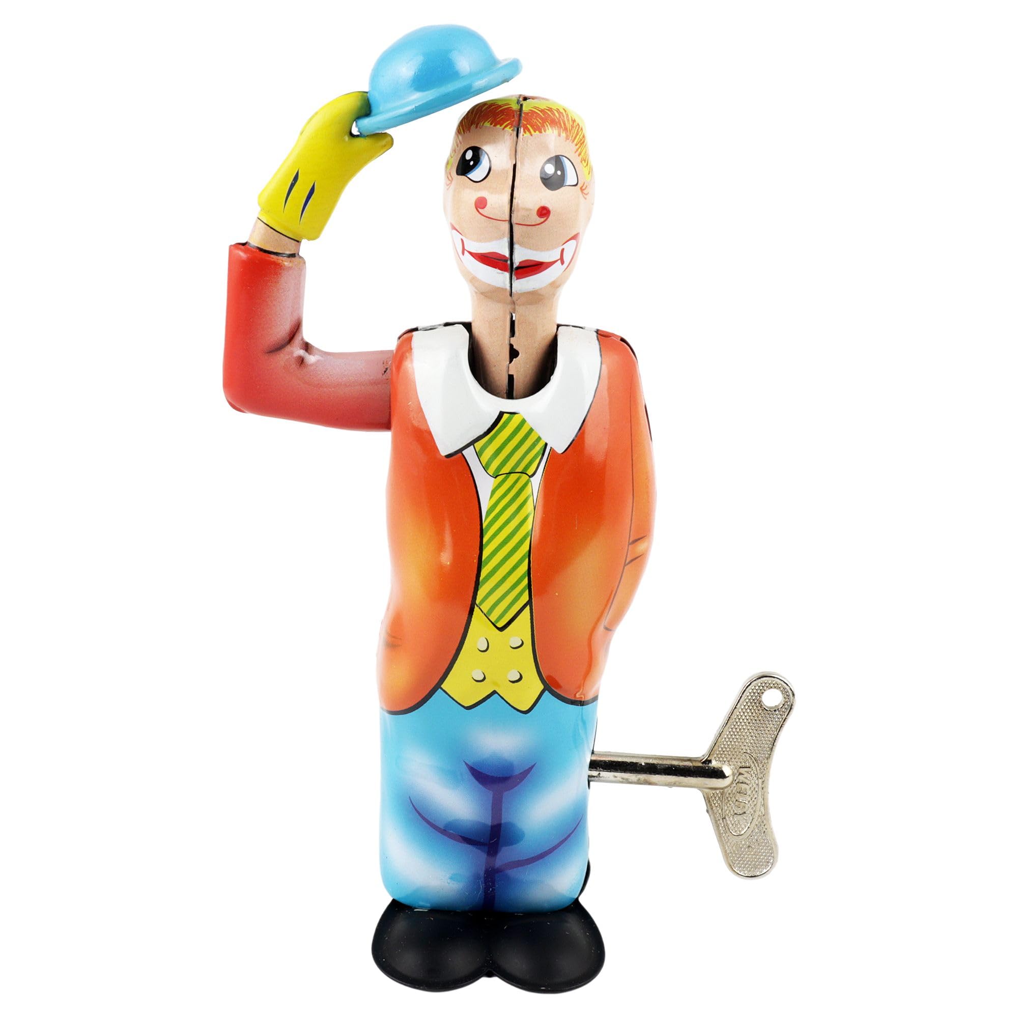 Freak Scene Blaszana zabawka Clown Jonny cyrk figurka kapelusz Blechclown