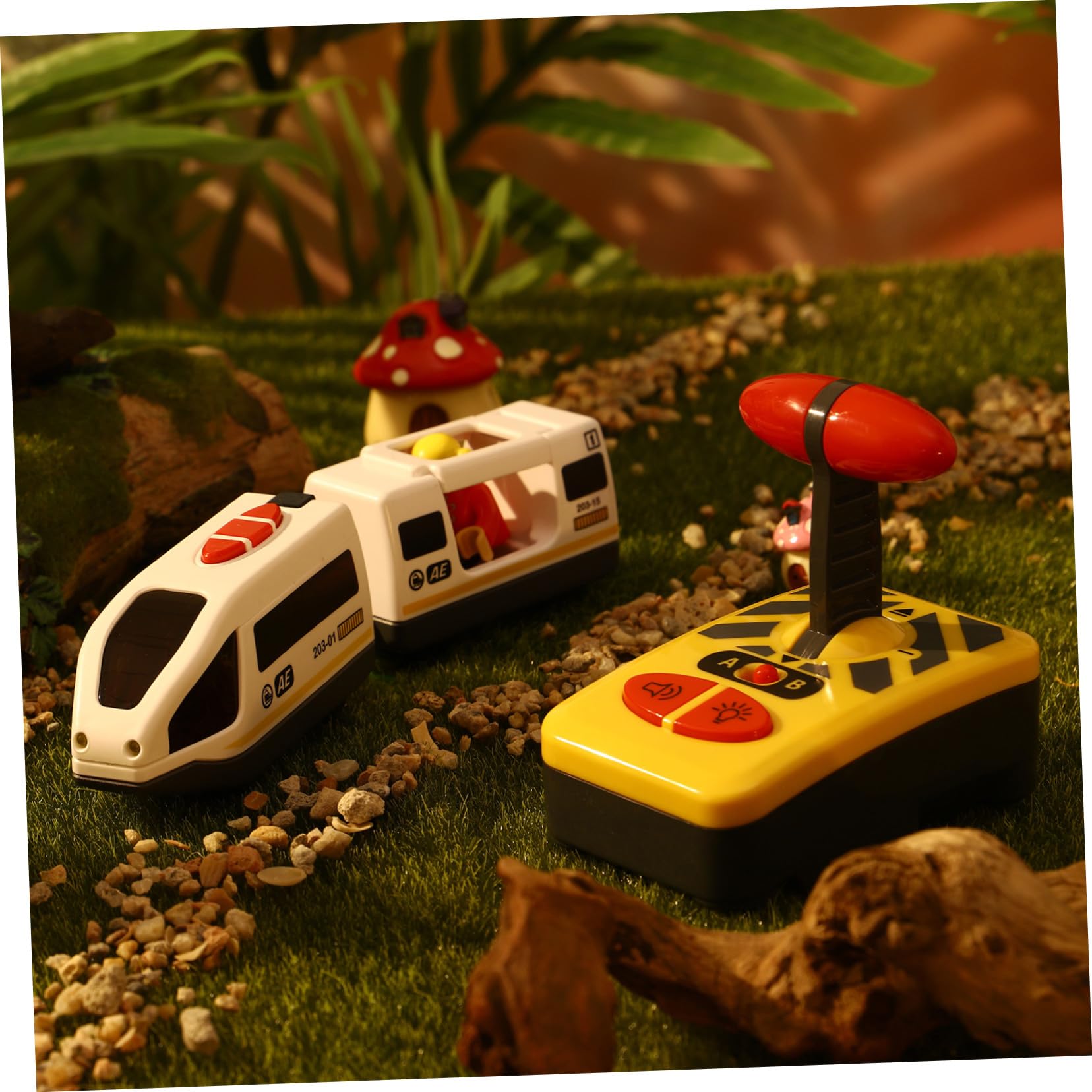 TOYANDONA Elektrische Eisenbahn, Mini-rc-eisenbahnmodell für Kinder, Kleinkind-modellset für Kinder von 2-4 Jahren, Pädagogisches Legierungsspielzeug Drinnen (ohne Batterie)