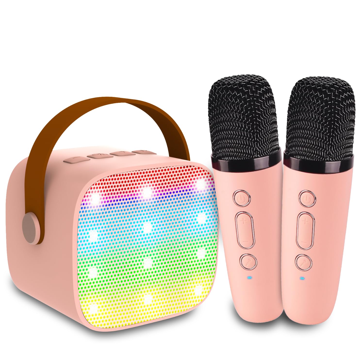 Kids Karaoke Machine With 2 Wireless Microphones for Girls Boys, 3-8 Year Old Birthday Ideas, Home Party Gifts for Adults