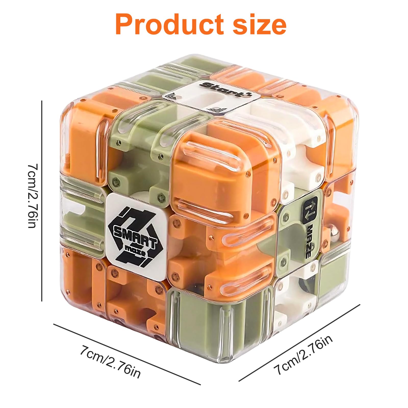 HESUSLA 3D Gravity Marble Maze Cube, Magnetic Magic Ball Puzzle Game for Kids & Adults - Image 2