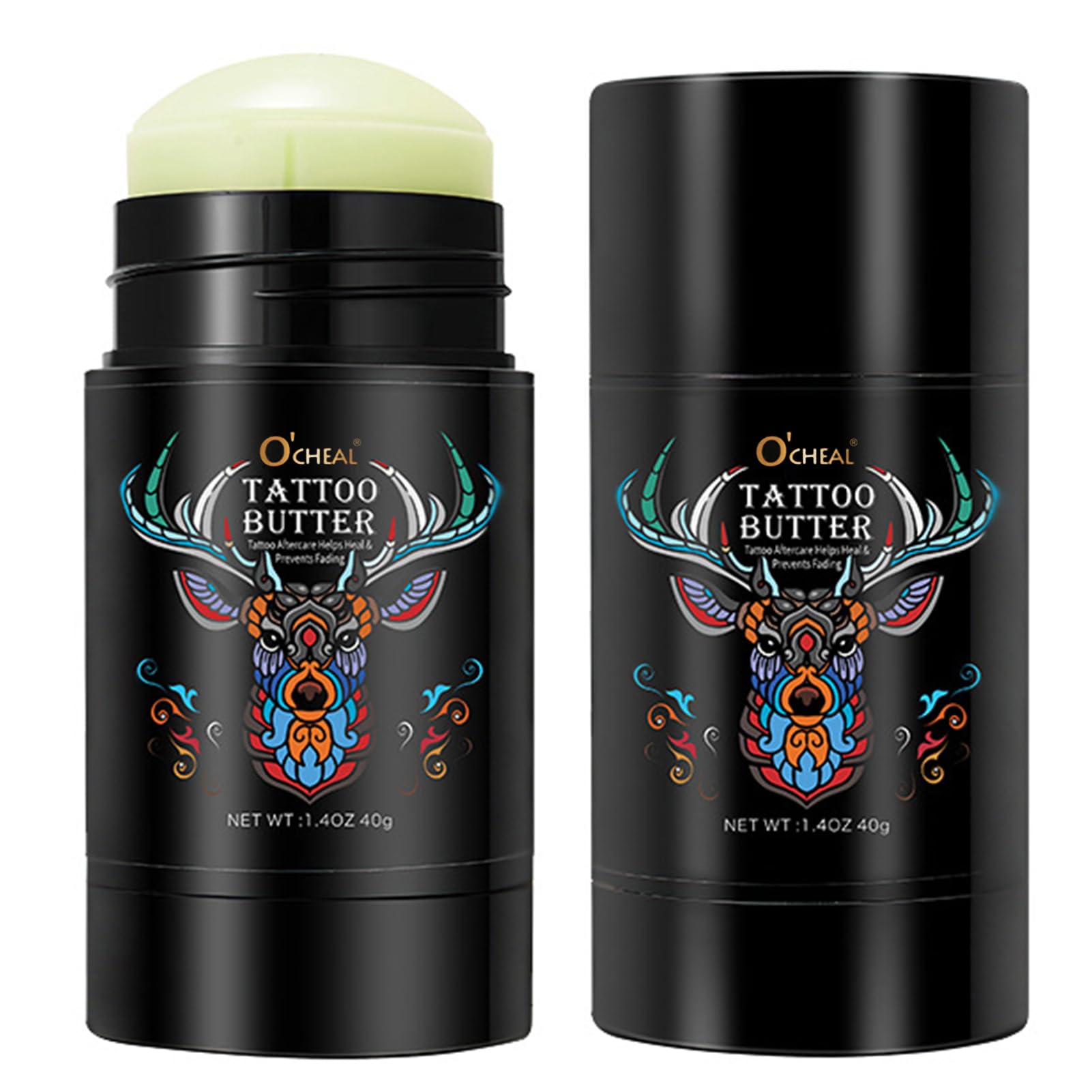 Crema para Tatuajes 2 Piezas, Crema Tattoo de Mantequilla, Cuidado Posterior