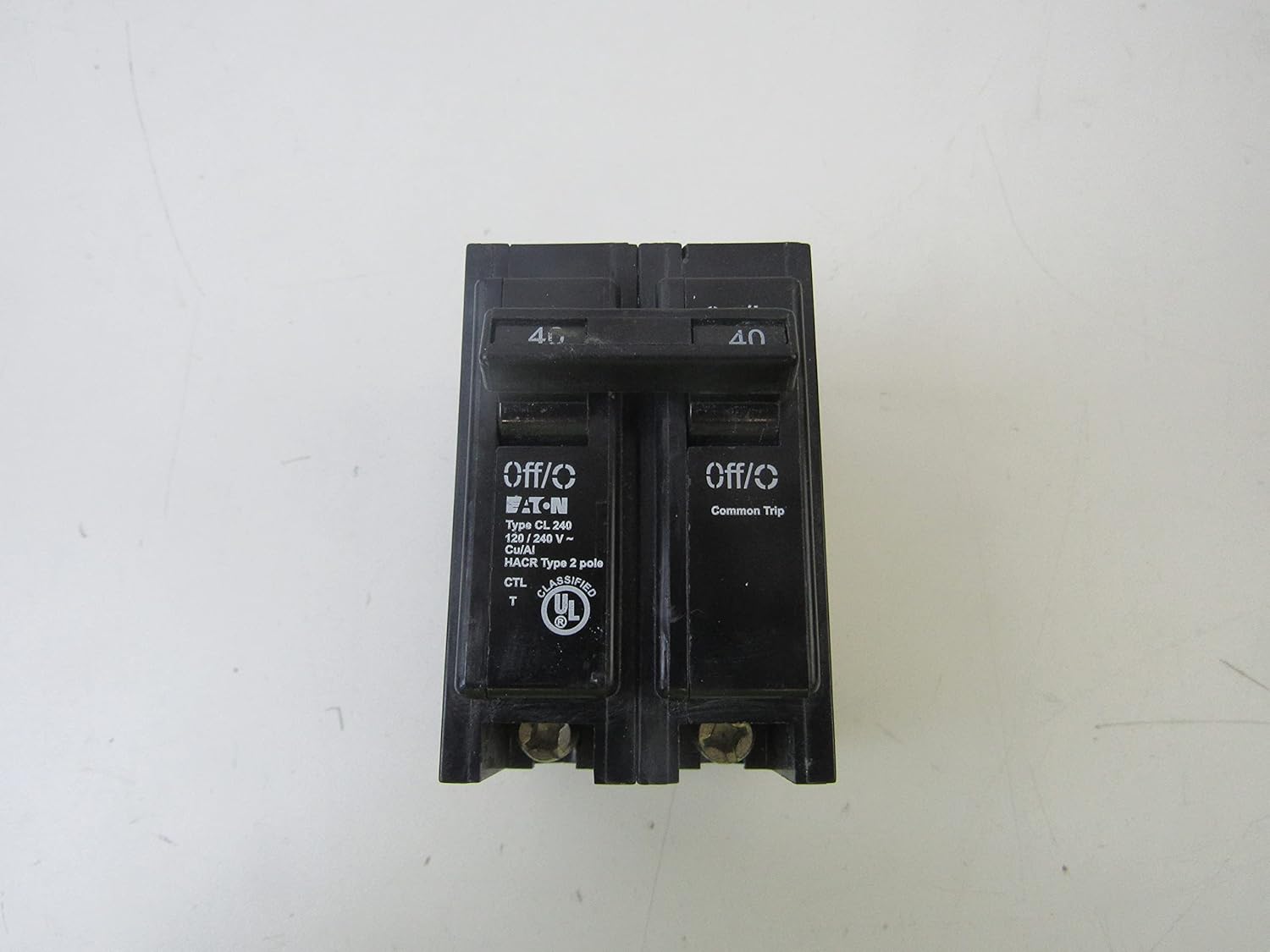 Eaton CL240 Breaker, 40A, 2P, 120/240V, 10 kAIC, Classified