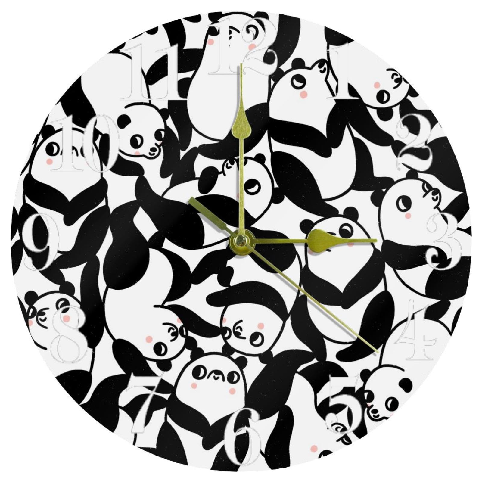 Horloge murale silencieuse sans tic-tac avec mouvement quartz précis à pile