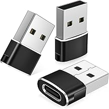 BASESAILOR USB to USB C Adapter,USBC Female to USB A Male Adapter,Type C Converter Charger for iPhone 17 17e Pro Max,16 15,Apple Watch iWatch S11 S10,AirPods,iPad Mini Air,Samsung Galaxy S26 S25,3Pack