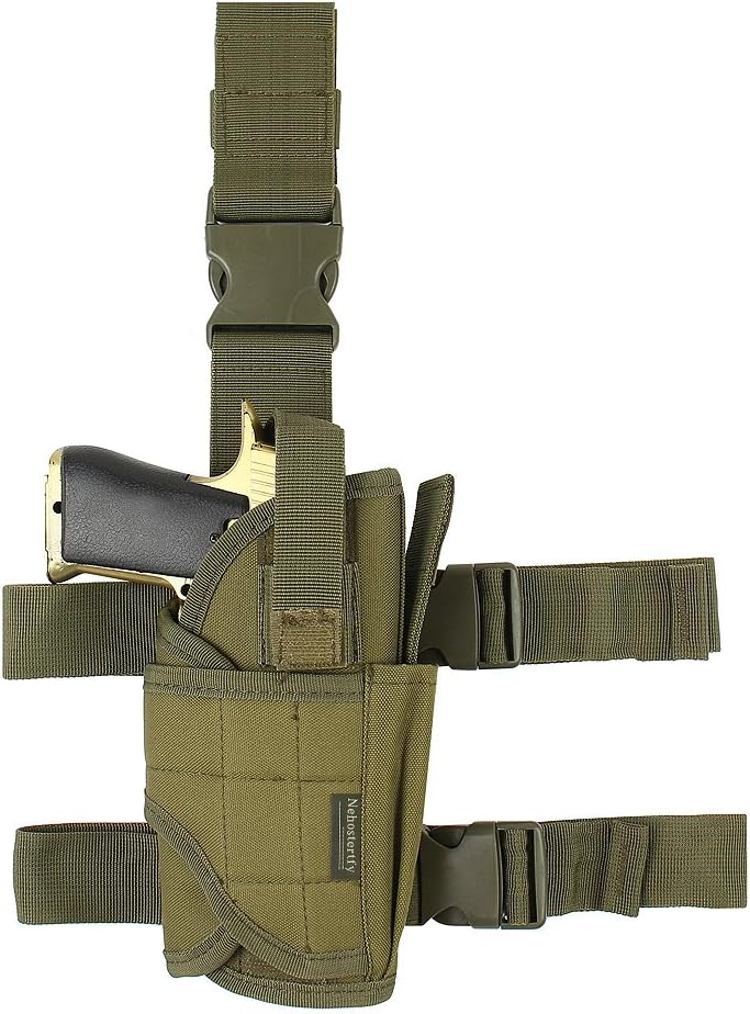 Nehostertfy Drop Leg Holster, Right Handed Tactical Thigh Pistol Gun Holster Leg Harness