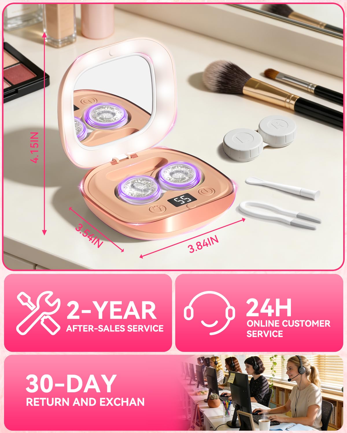 2025 Contact Lens Cleaner Gentle Cleaning (Light Pink)0523 — view 8