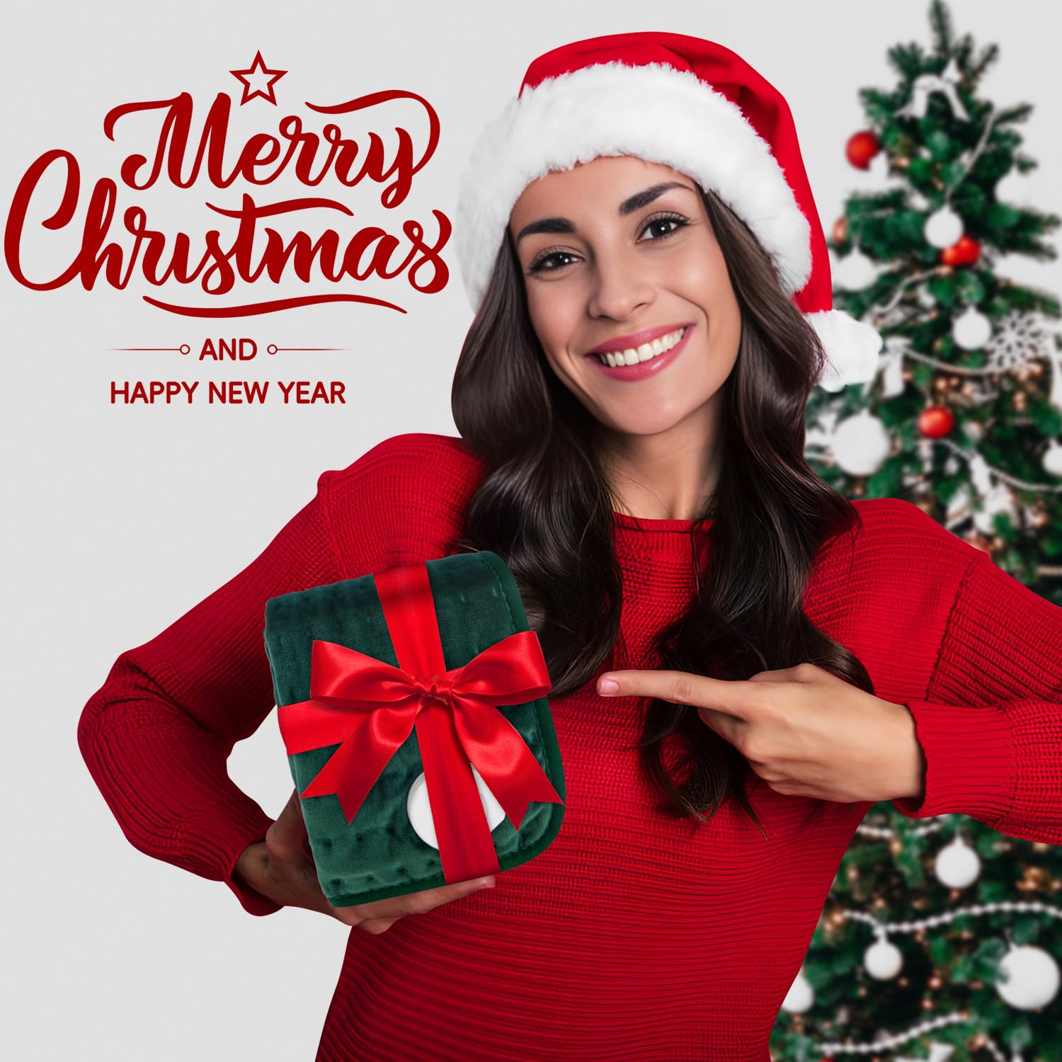 Almohadilla térmica para regalo de Navidad para mujeres, mamá, hombres y papá, almohadillas térmicas para calambres menstruales, alivio del dolor de espalda, cuello, hombros, rodilla, 6 ajustes de