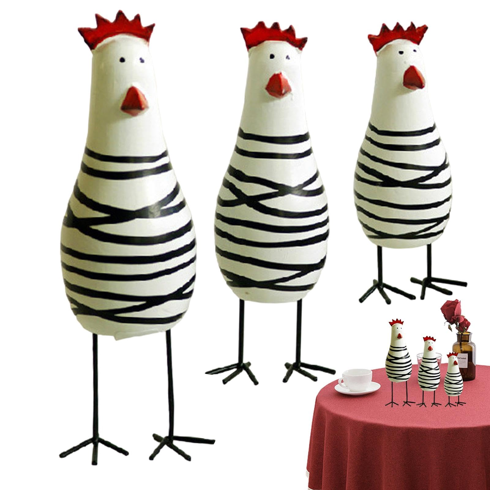 Statuette de coq en bois fait main, le cadeau idéal pour décorer un bureau