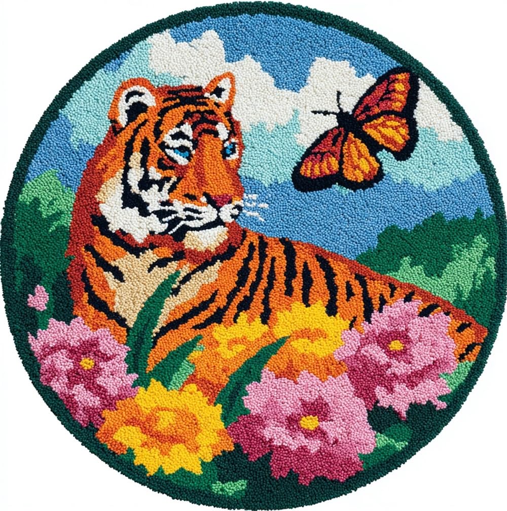 kitphoenix DIY Craft Kit for Adultstiger and Butterfly