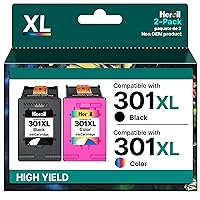 Heroil 301 XL 301XL Cartucce d'inchiostro Rigenerato per HP 301 Nero e Colore Compatibile