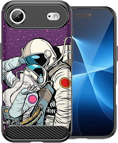 Miniatura 18 de CasesOnDeck Case Compatible with [Apple iPhone 17 Air/iPhone 17 Air Case] Pictorial Patterned TPU Design Case Flexible Slim and Elegant (Pink Retro