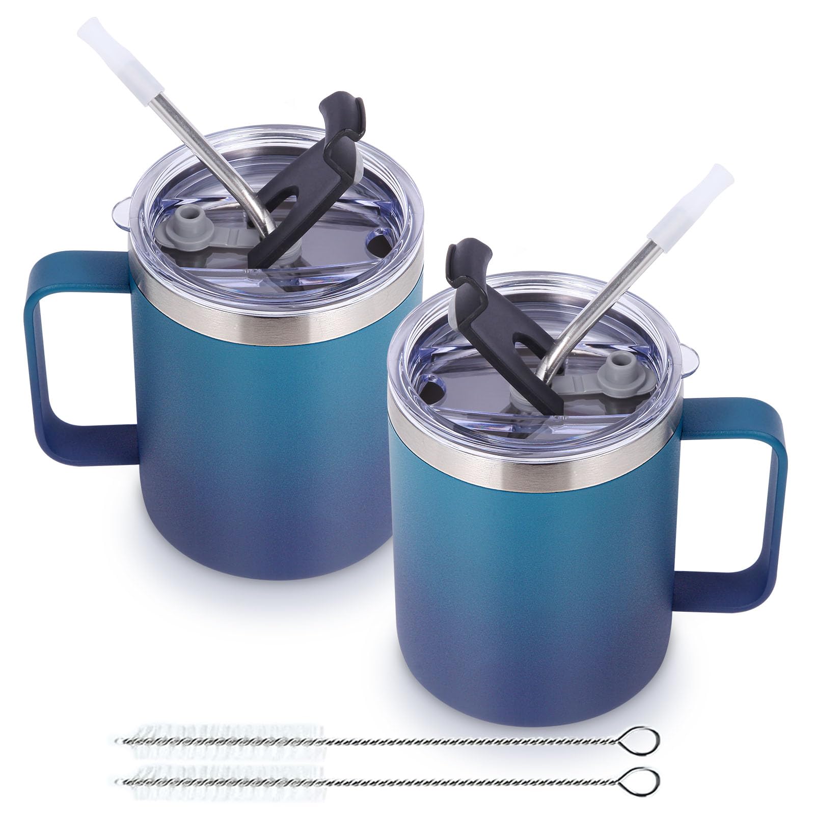 Volhoply 12oz Insulated Leakproof Coffee Mug 2-Pack