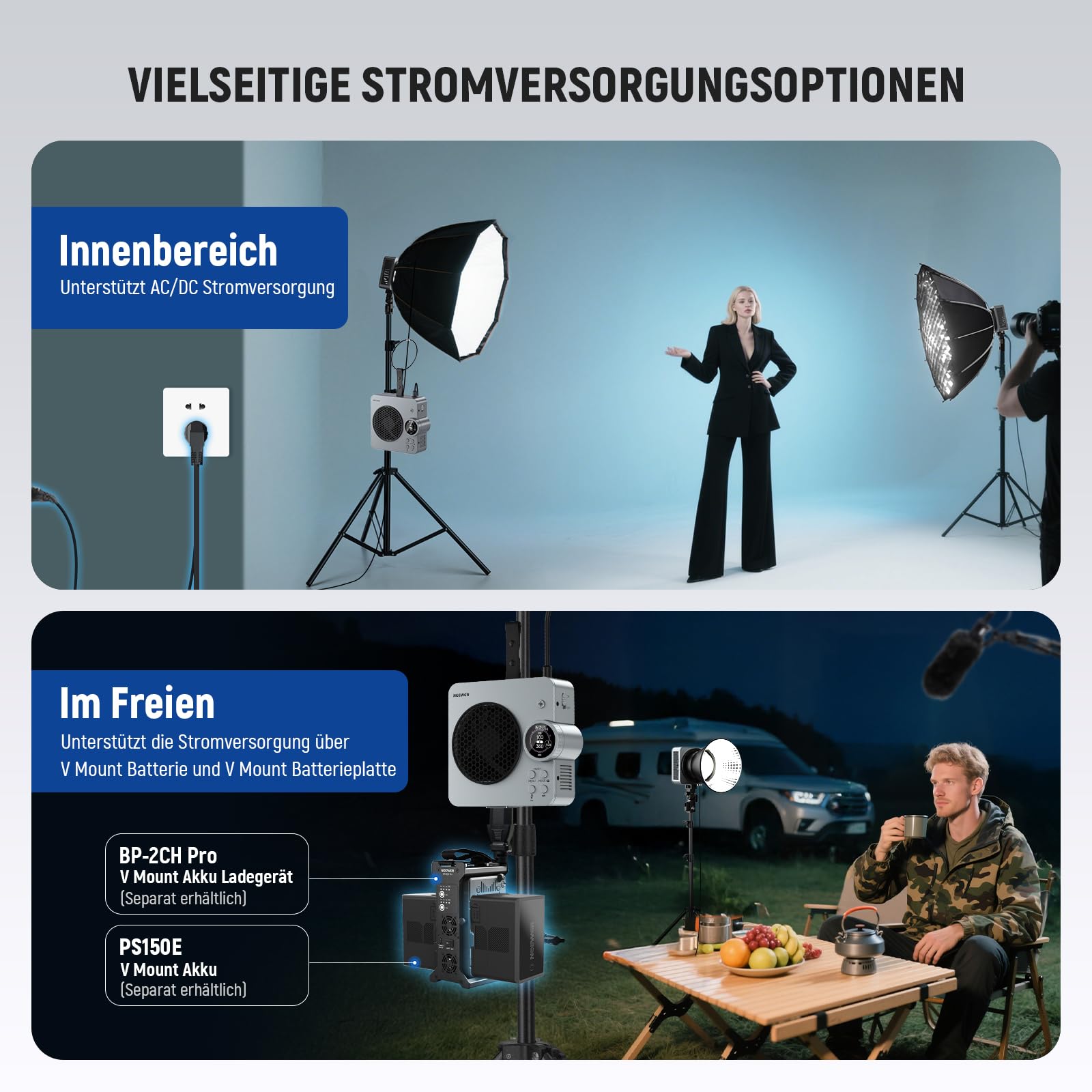 Neewer HS200C Tragbare RGB LED Videolicht – Bild 7