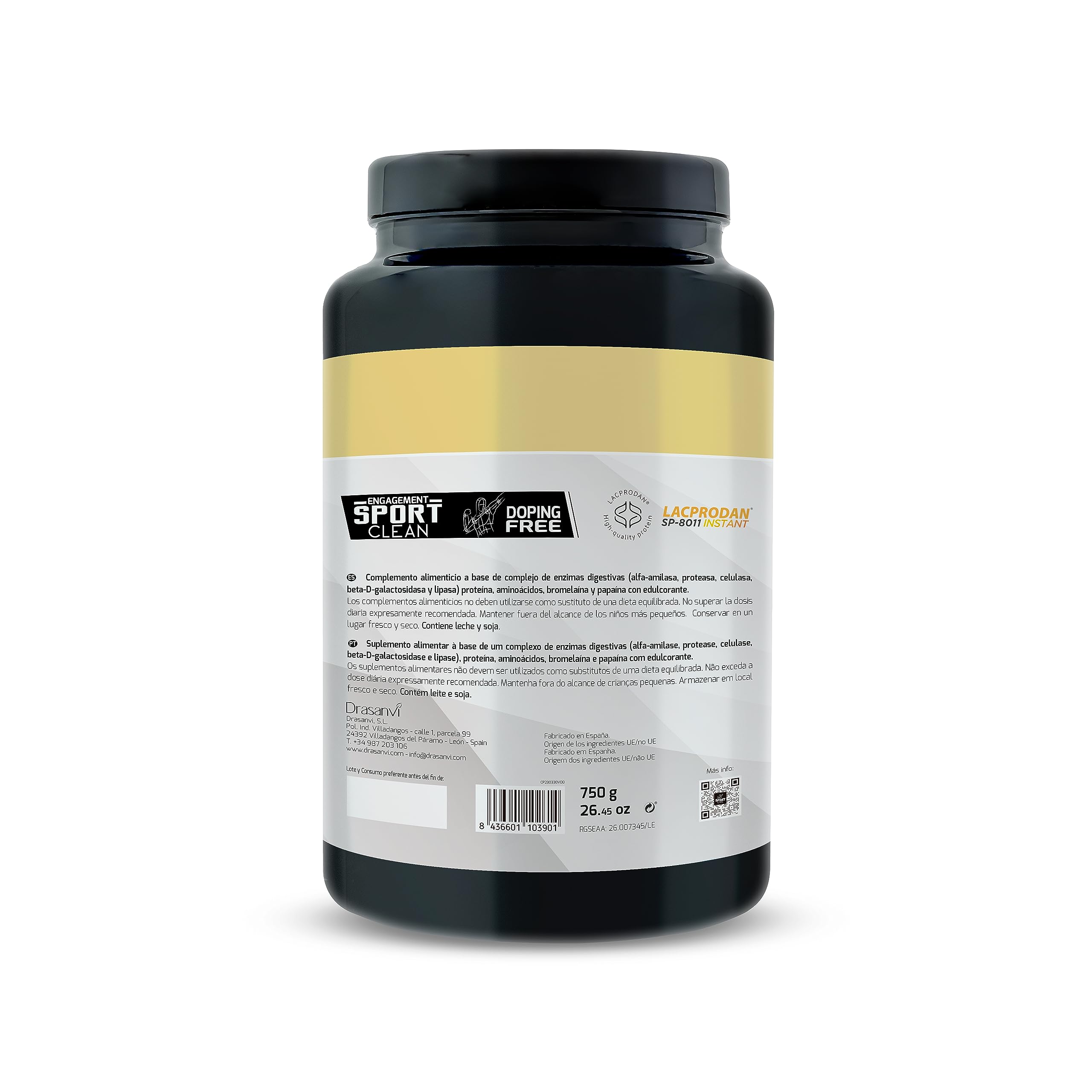 NOVA ENGEL Sport Live Drasanvi Iso Whey Protein Concentrado #Vainilla 750 Gr