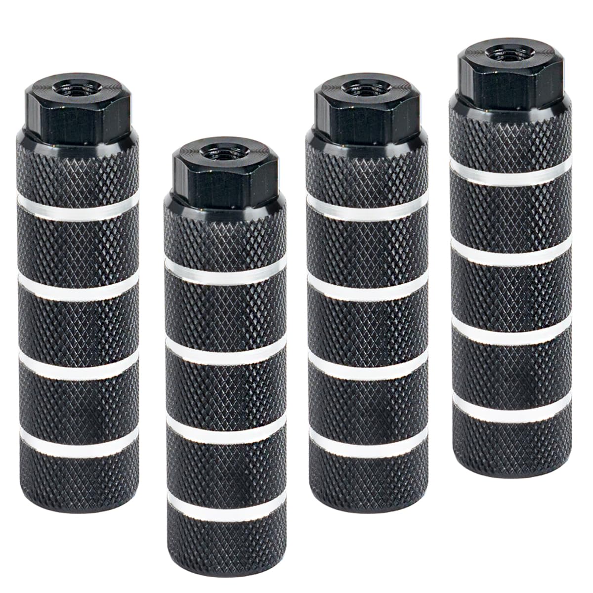 KINSPORY Bike Pegs for 3/8 inch Axles, Aluminum Alloy Anti-Skid BMX Bicycle Pegs for Mountain Bike Backseats Stands Cycling Rear Stunt Pegs