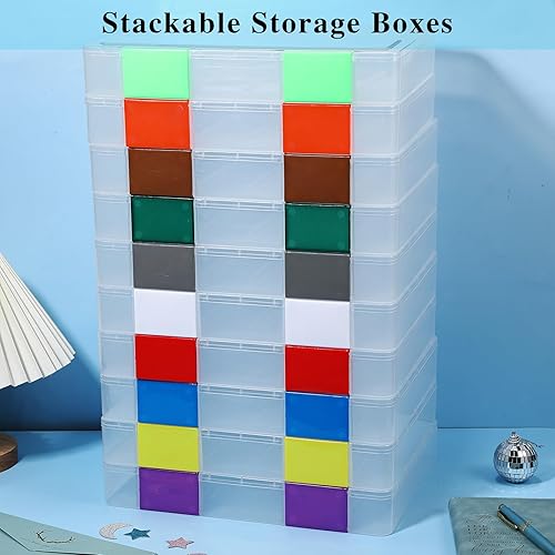 Miniatura 6 de Qilery 12 cajas de plástico transparente A4 para almacenamiento de documentos, para álbumes de recortes, protector de archivos, soporte para