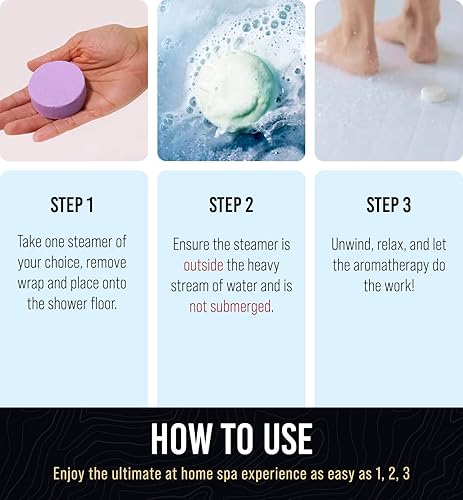 Miniatura 6 de Vaporizadores de ducha de aromaterapia, regalos para el día de la madre, paquete de 6 bombas de ducha con aceites esenciales, bomba de ducha para